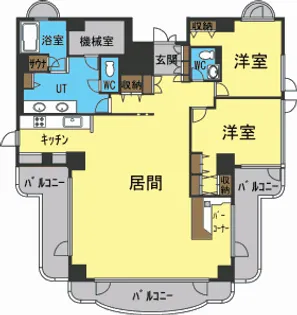 フォルレーベン円山【6階】の間取り