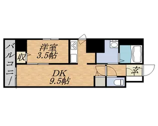 レジディア南1条【6階】の間取り