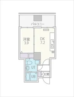 ビッグタワー大通公園【802号室】の間取り