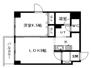 チュリス桑園【6階】の間取り