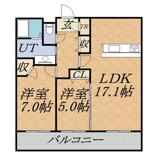 レジディア北2条イースト【11階】の間取り