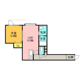 ハーモニー ビコウ【205号室】の間取り