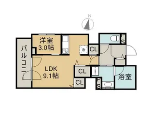 エンバシープレイス【6階】の間取り