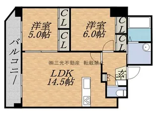 ブランドブラン【4階】の間取り
