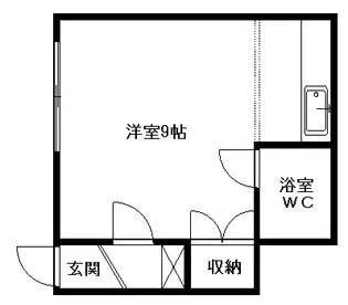 センターハイツ3ー4【1号室】の間取り