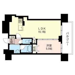 マストライフ南4条【6階】の間取り