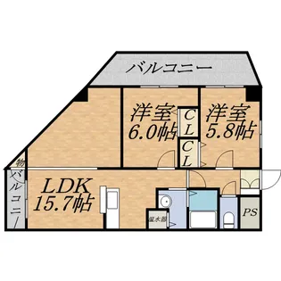 グランドパレス啓明【4階】の間取り