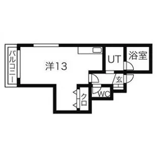 ジュモードゥ【405号室】の間取り