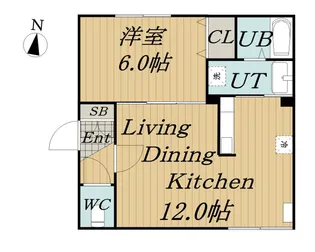 Royal Oak中島公園1【1階】の間取り