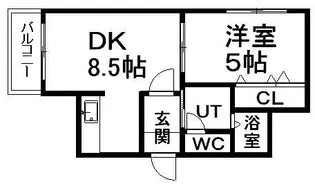カルペ・ディエム宮ヶ丘【1階】の間取り