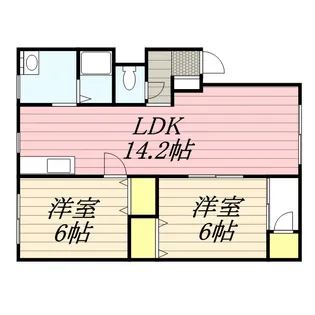 メゾン幌西【4階】の間取り
