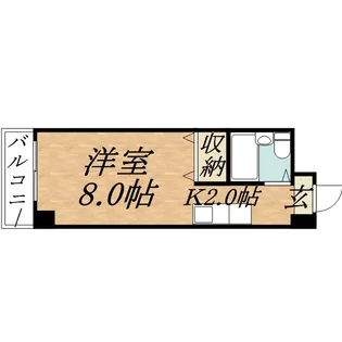 コーポハシモト【9階】の間取り