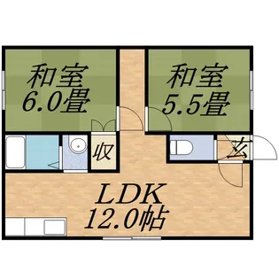 藤ハイツ【0102号室】の間取り
