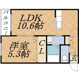 EーHORIZON宮の森【3階】の間取り