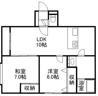 フラット佳月【303号室】の間取り