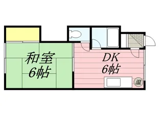 桜コーポ【0001号室】の間取り