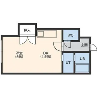 フラット蒼【0407号室】の間取り