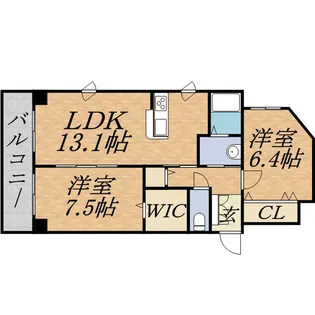 コローレ819アネックス【3階】の間取り