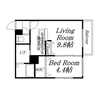 ラグゼ山の手【4階】の間取り