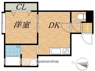 クラール伏見【3階】の間取り