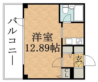 ソレイユ中島公園【0502号室】の間取り