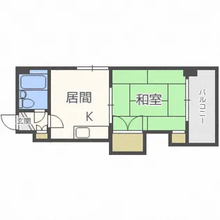 コーポ井上【0307号室】の間取り