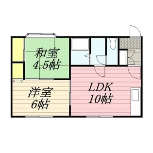 北海道札幌市中央区宮の森二条10丁目【アパート】の間取り