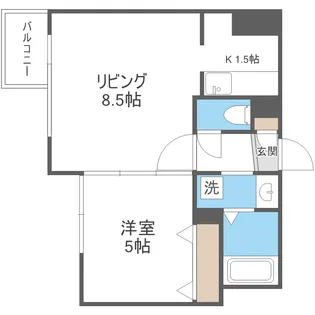 北海道札幌市中央区南三条西8丁目【マンション】の間取り
