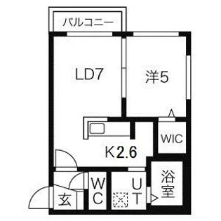 REGULUS桑園【4階】の間取り