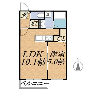 CONCIE RISE【2階】の間取り