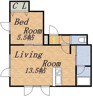 キャピタル神宮【3階】の間取り