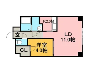 ノール山鼻【2階】の間取り