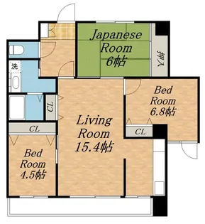 ラ・ヴェルト円山【503号室】の間取り