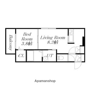 GIULIA TEINE【4階】の間取り