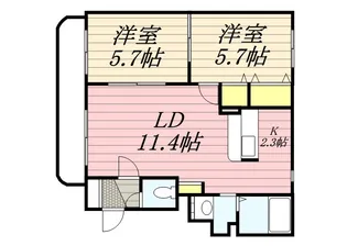 ハイツ奥野【0101号室】の間取り