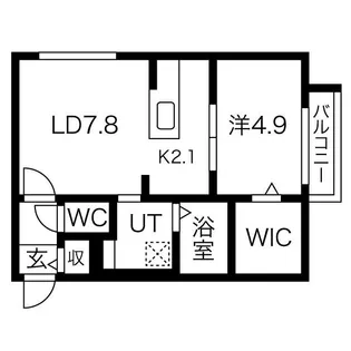 ブランシャール円山医大前【3階】の間取り