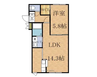 ヴィスタリア秀峰【2階】の間取り