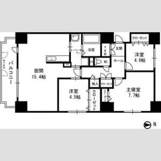 シビックコート苗穂駅前【6階】の間取り