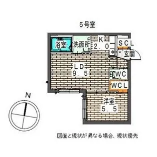 Elle Cube学園前(エルキューブ学園前)【4階】の間取り