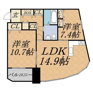 INFINITY22【9階】の間取り