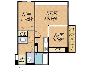 JーCITY.STELLA【4階】の間取り