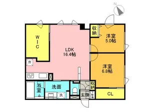 Le Jardin de MIYANOMORI(ル・ジャルダン デュ ミヤノモリ)【3階】の間取り