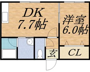ジュネス大通【306号室】の間取り