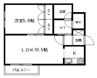 ストロール札幌【4階】の間取り