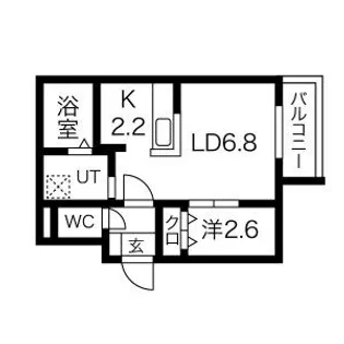 Y.T TOWER月寒東(ワイドットティータワー月寒東)【3階】の間取り