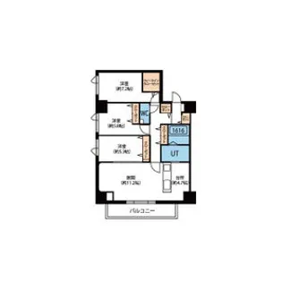F018HIRAGISHI【5階】の間取り