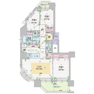 北海道札幌市中央区南十六条西19丁目【マンション】の間取り