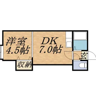 ステージ円山公園II【201号室】の間取り