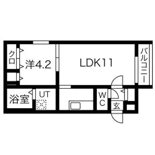 テラブライト (TERRA BRIGHT)【3階】の間取り