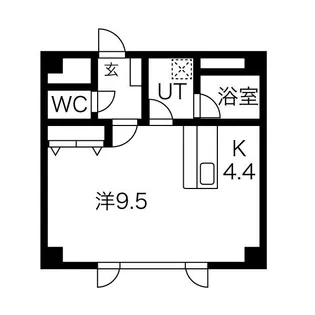 ベンビル【402号室】の間取り